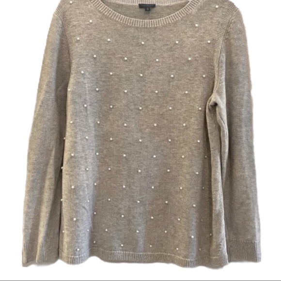 Talbots Sweaters - Talbots Pearl Gray Sweater Medium Excellent Condition